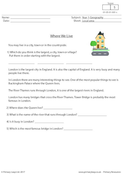 year 1 geography printable resources free worksheets for kids