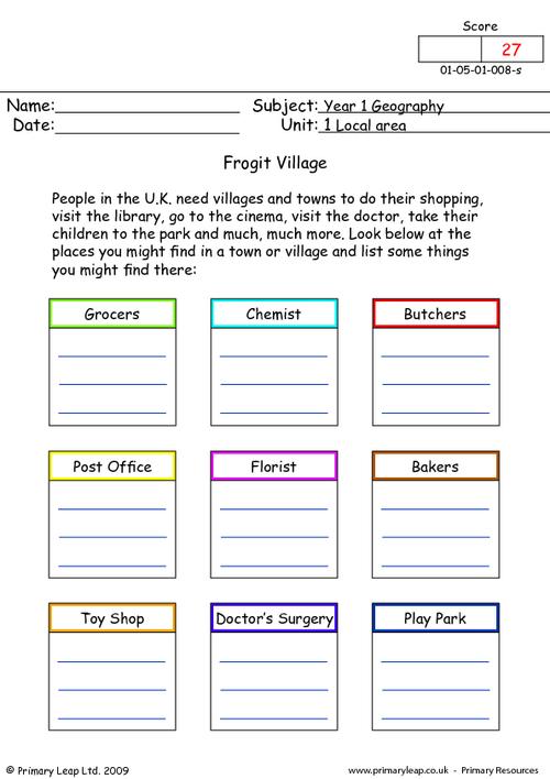 year 1 geography printable resources free worksheets for kids