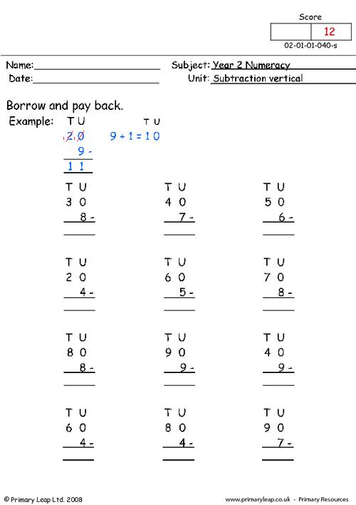 year 2 numeracy printable resources free worksheets for kids