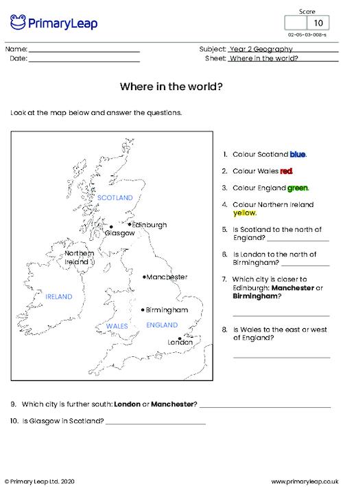 geography the railway station worksheet primaryleap co uk