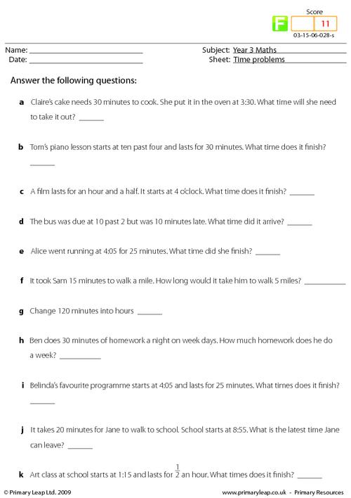 numeracy reading clocks worksheet primaryleapcouk