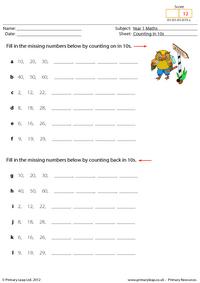 Counting in 10s