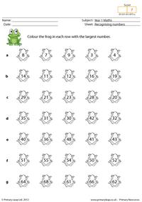 Recognising numbers