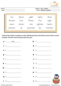 Written numbers