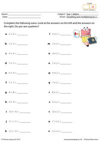 Doubling and multiplying by 2