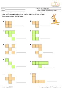 Shapes - How many cubes?