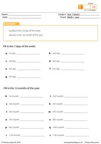 Week and year