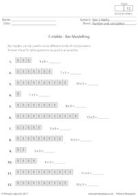 Bar Modelling - 5 xtable