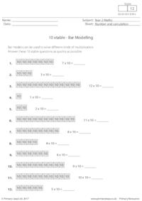 Bar Modelling - 10 xtable