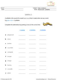 Syllables 11