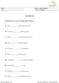 Is or Are? (3)