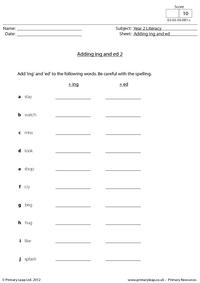 Adding ing and ed 2