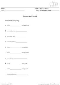 Singular and plural (4)