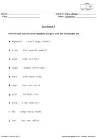 Synonyms 1