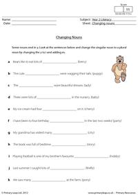 Changing nouns