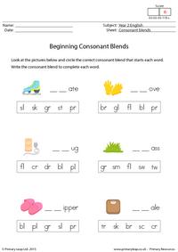 Beginning Consonant Blends
