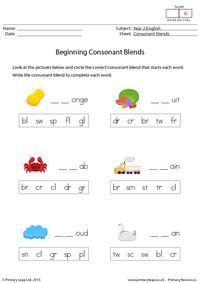 Beginning Consonant Blends (2)