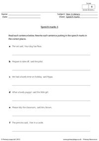Speech marks 3