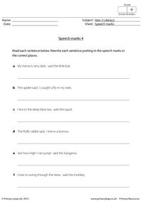 Speech marks 4