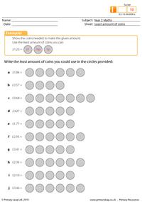 Least amount of coins