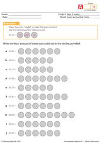 Least amount of coins