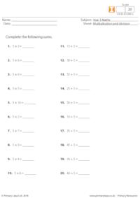 Multiplying and Dividing 2