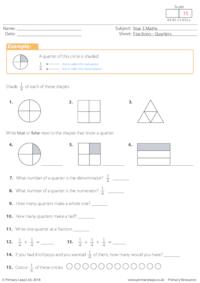 Fractions - Quarters