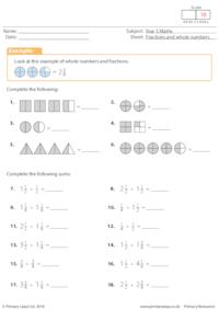 Fractions and whole numbers
