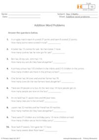 Addition Word Problems