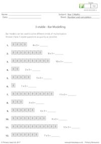 Bar Modelling - 3 xtable