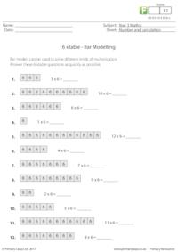 Bar Modelling - 6 xtable