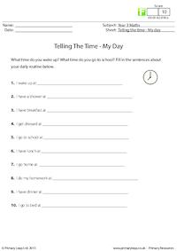 Telling the Time - My Day