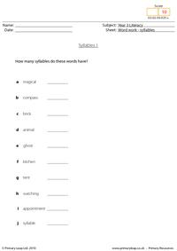 Syllables 1