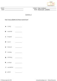 Syllables 3