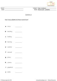 Syllables 6