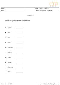 Syllables 9