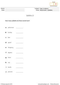 Syllables 10