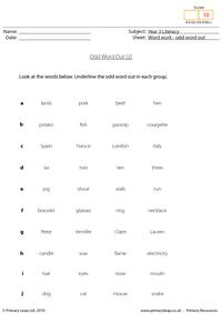 Odd word out (2)