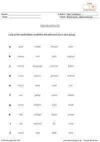 Odd word out (3)