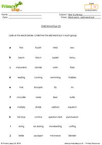 Odd word out (5)