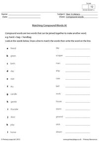 Matching compound words 4