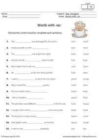 Words with -oo