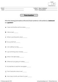 Punctuation - Statement or question? (1)