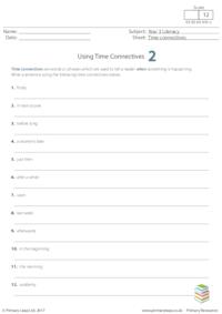 Using Time Connectives 2