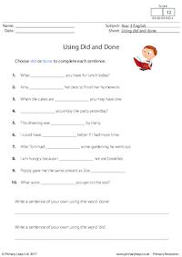 Using Did and Done
