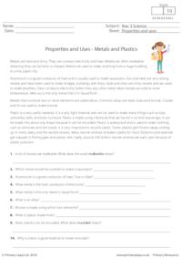 Properties and Uses - Metals and Plastics