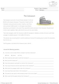 Reading Comprehension - The Colosseum