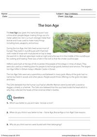 Reading comprehension - The Iron Age