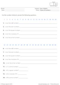 Types of Numbers