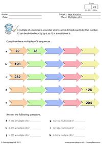 Sequences - Multiples of 6